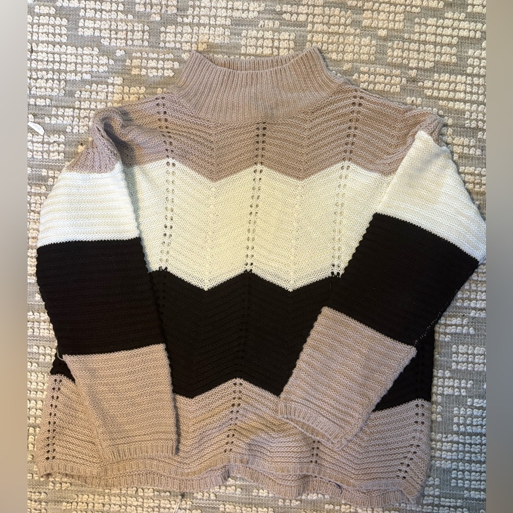 Inner Circle Women's Sweater - Cream, Brown, and Tan